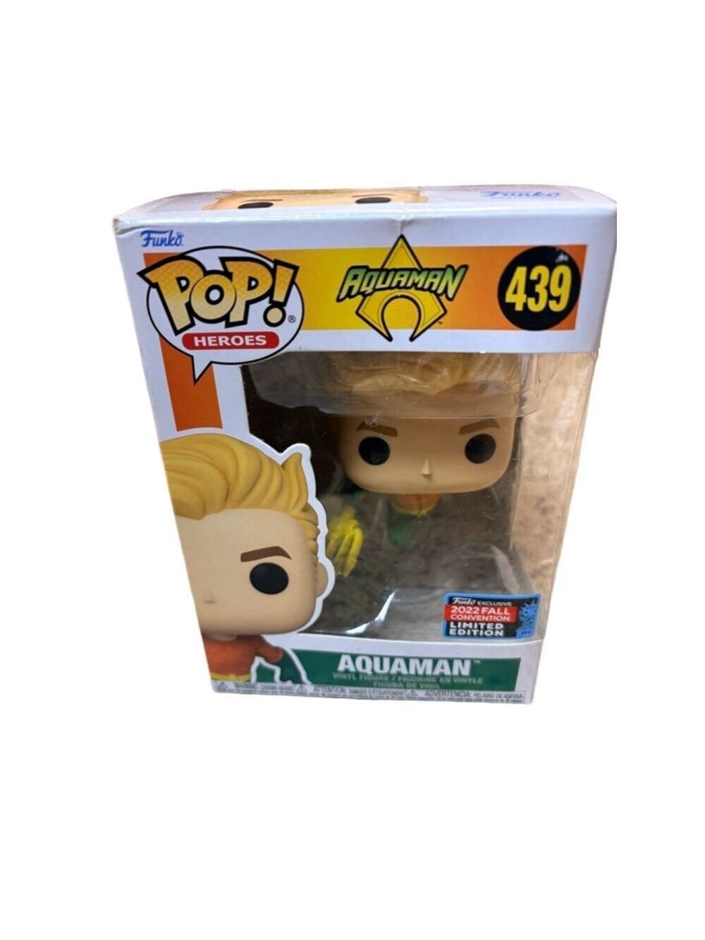 Funko Pop! Aquaman Pop! Heroes Action Figure #439 Exclusive